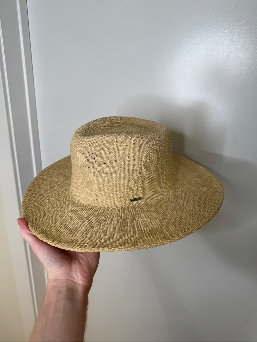 Brixton Paper Straw Hat in Natural Beige